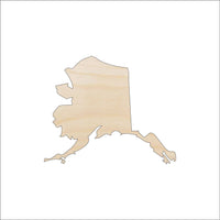 Alaska Wood Craft Shape Laser Cut Out & Unfinished DIY Craft Supply STAT50 - The Wood Shape Store