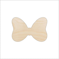 Bow Wood Craft Shape Laser Cut Baltic Birch Unfinished DIY Wood Art Supplies DSY118 - The Wood Shape Store