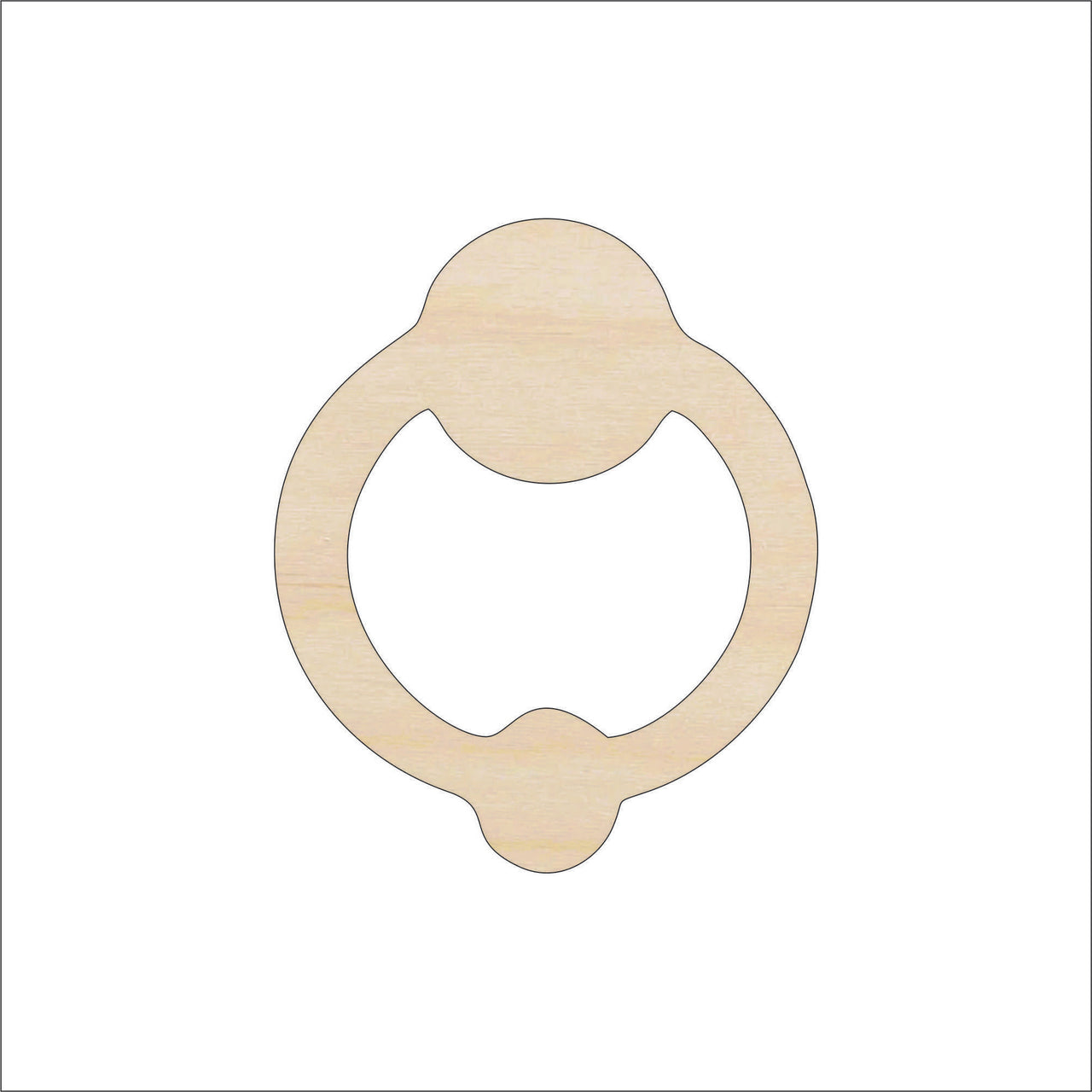 Door Knocker Wood Craft Shape - Laser Cut Baltic Birch Unfinished DIY Wood Art Supplies BLD144 - The Wood Shape Store