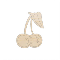 Cherries Wood Craft Shape - Laser Cut Baltic Birch Unfinished DIY Wood Art Supplies FOD49 - The Wood Shape Store