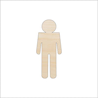 Sign Men Wood Craft Shape - Laser Cut Baltic Birch Unfinished DIY Wood Art Supplies PPL178 - The Wood Shape Store