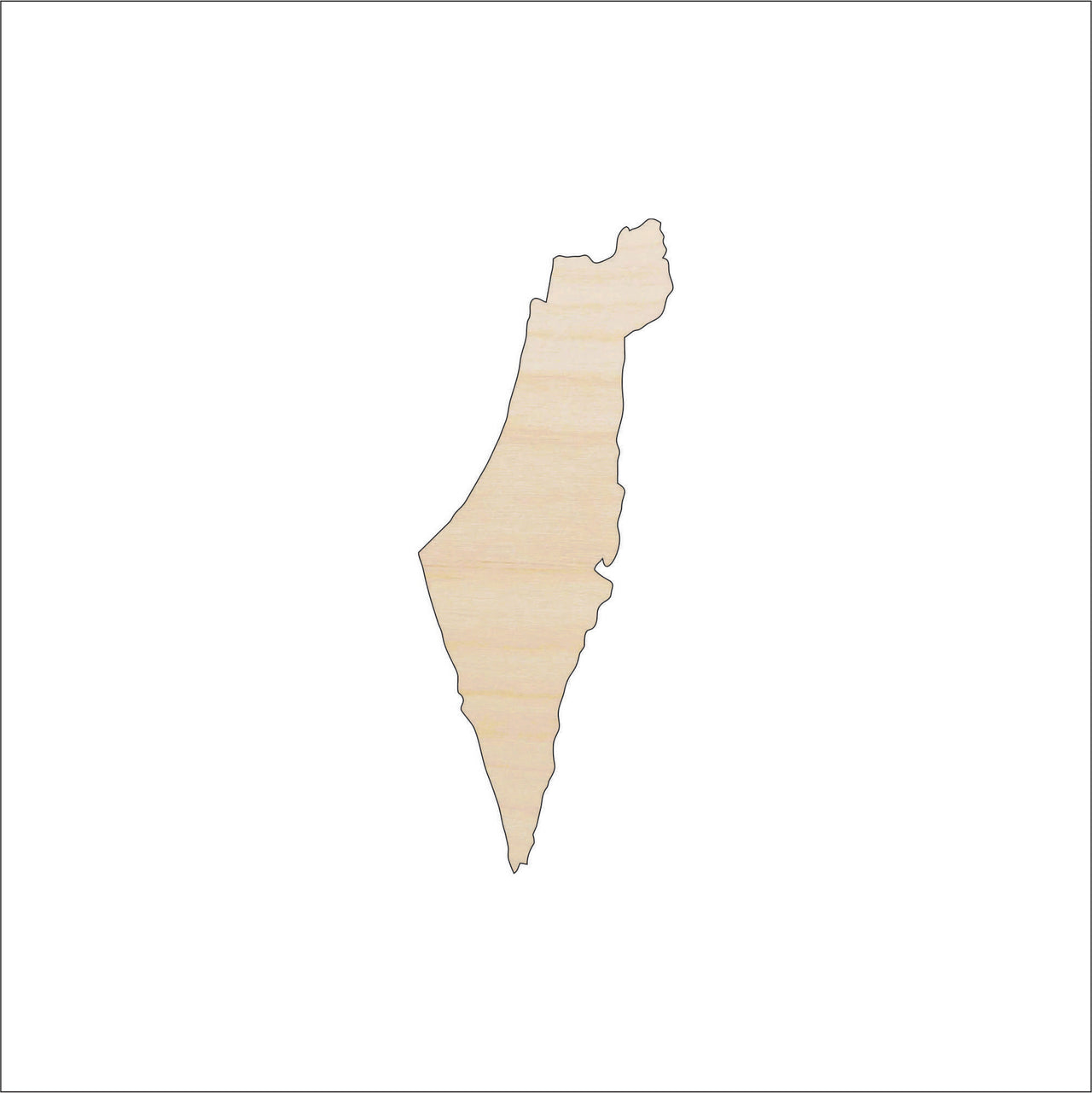 Israel Wood Craft Shape - Laser Cut Baltic Birch Unfinished DIY Wood Art Supplies WLD60 - The Wood Shape Store