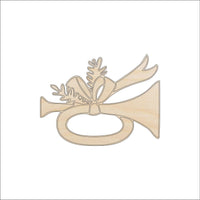Trumpet Wood Craft Shape - Laser Cut Baltic Birch Unfinished DIY Wood Art Supplies XMS67 - The Wood Shape Store