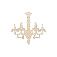 Chandelier Wood Craft Shape - Laser Cut Baltic Birch Unfinished DIY Wood Art Supplies DCR24 - The Wood Shape Store
