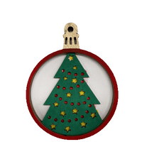 Tree Laser Cut Ornament – Baltic Birch Wood Craft Supplies | DIY Wood Ornament Kit XM17 - The Wood Shape Store