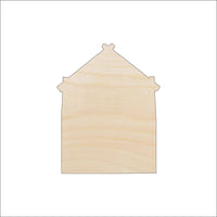 House Wood Craft Shape - Laser Cut Baltic Birch Unfinished DIY Wood Art Supplies BLD117 - The Wood Shape Store