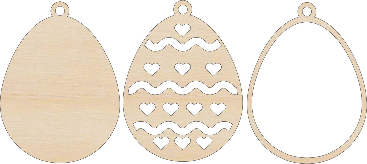 Easter 3D Laser Cut Ornament – Baltic Birch Wood Craft Supplies | DIY Wood Ornament Kit ES56 - The Wood Shape Store