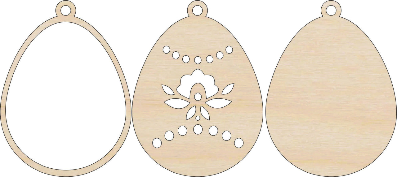 Easter 3D Laser Cut Ornament – Baltic Birch Wood Craft Supplies | DIY Wood Ornament Kit ES19 - The Wood Shape Store