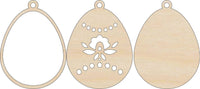 Easter 3D Laser Cut Ornament – Baltic Birch Wood Craft Supplies | DIY Wood Ornament Kit ES19 - The Wood Shape Store
