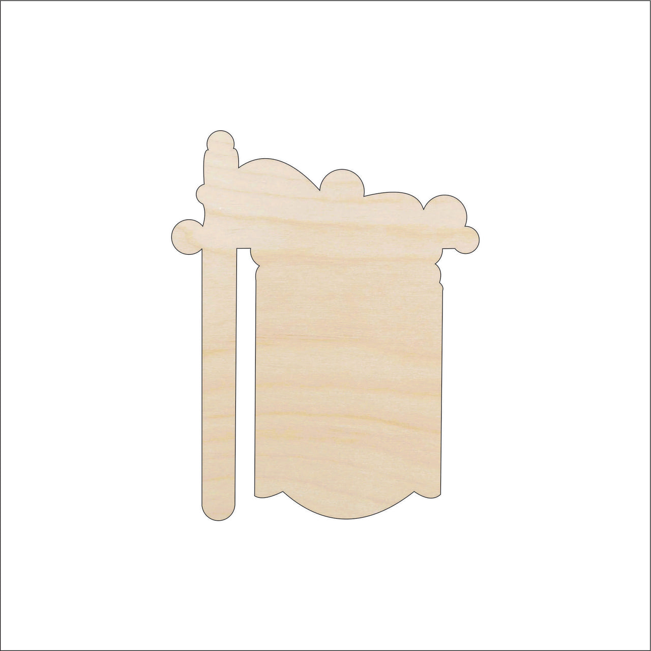 Sign Wood Craft Shape - Laser Cut Baltic Birch Unfinished DIY Wood Art Supplies SGN33 - The Wood Shape Store