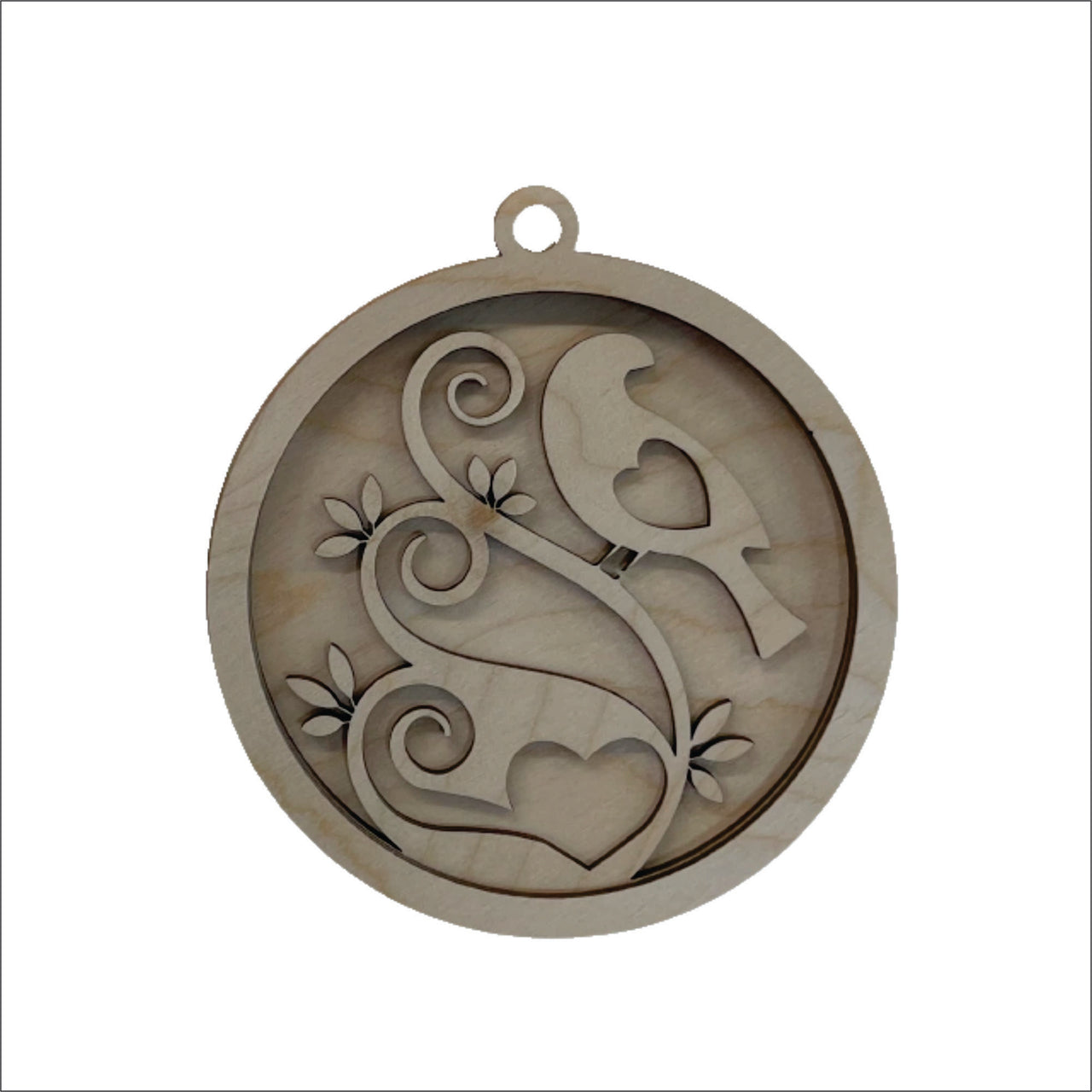 Bird 3D Laser Cut Ornament – Baltic Birch Wood Craft Supplies | DIY Wood Ornament Kit BR6 - The Wood Shape Store