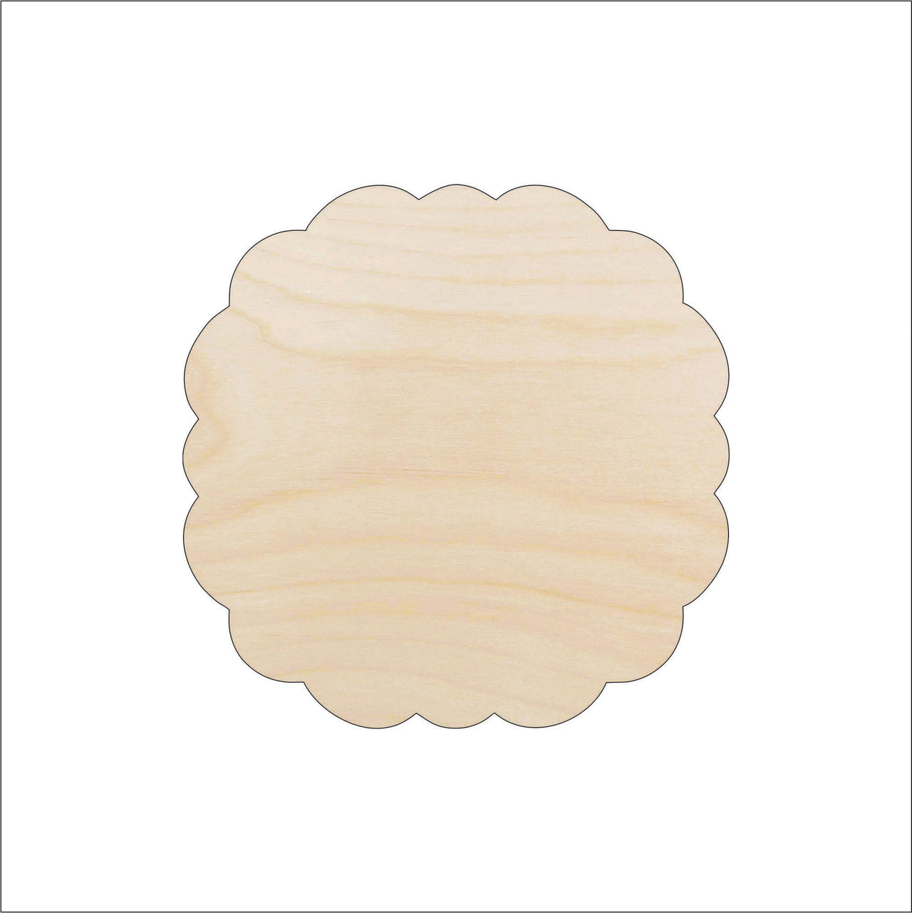 Plaque Wood Craft Shape - Laser Cut Baltic Birch Unfinished DIY Wood Art Supplies BSC43 - The Wood Shape Store