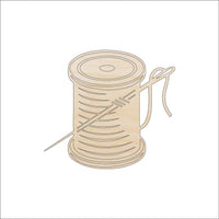 Sewing Wood Craft Shape Laser Cut Out & Unfinished DIY Craft Supply DCR59 - The Wood Shape Store