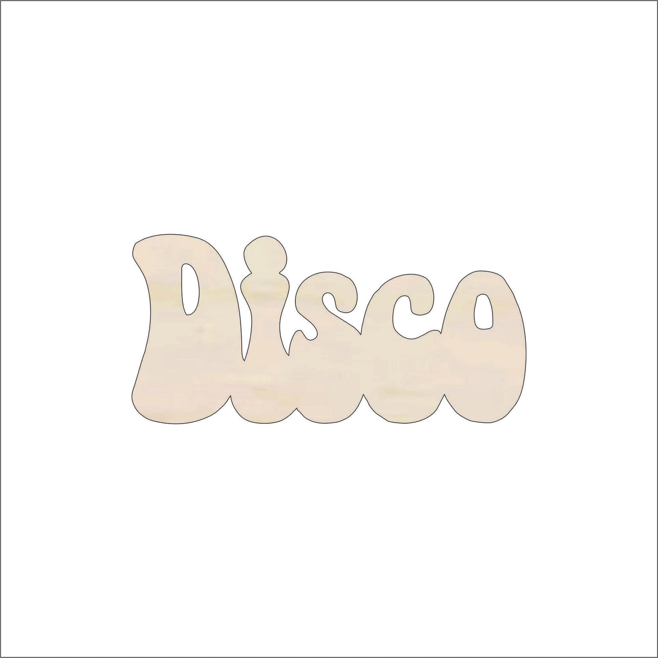 Bubble Wood Craft Shape - Laser Cut Baltic Birch Unfinished DIY Wood Art Supplies WRD64 - The Wood Shape Store