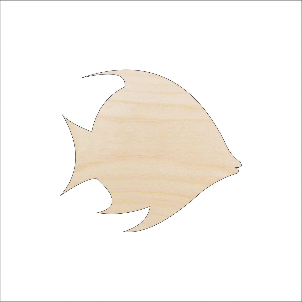 Fish Wood Craft Shape - Laser Cut Baltic Birch Unfinished DIY Wood Art Supplies FSH24 - The Wood Shape Store
