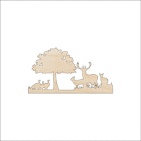 Deer Wood Craft Shape - Laser Cut Baltic Birch Unfinished DIY Wood Art Supplies DER8 - The Wood Shape Store