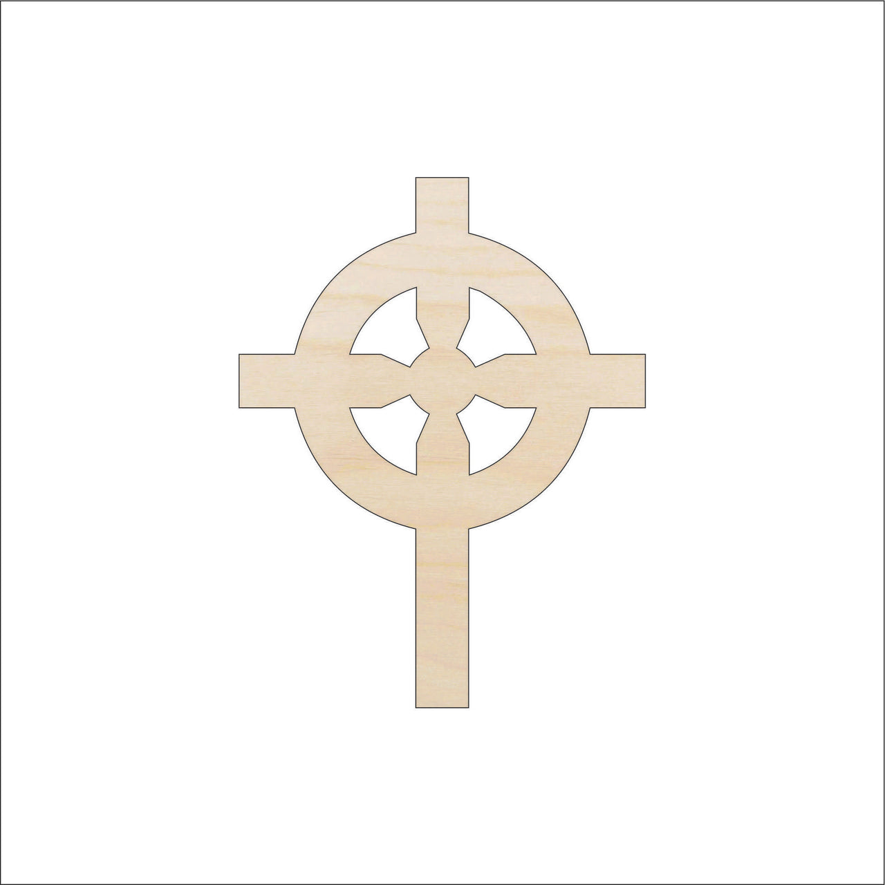 Cross Wood Craft Shape - Laser Cut Baltic Birch Unfinished DIY Wood Art Supplies REL13 - The Wood Shape Store
