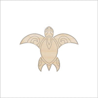 Sea Turtle Wood Craft Shape - Laser Cut Baltic Birch Unfinished DIY Wood Art Supplies SEA83 - The Wood Shape Store