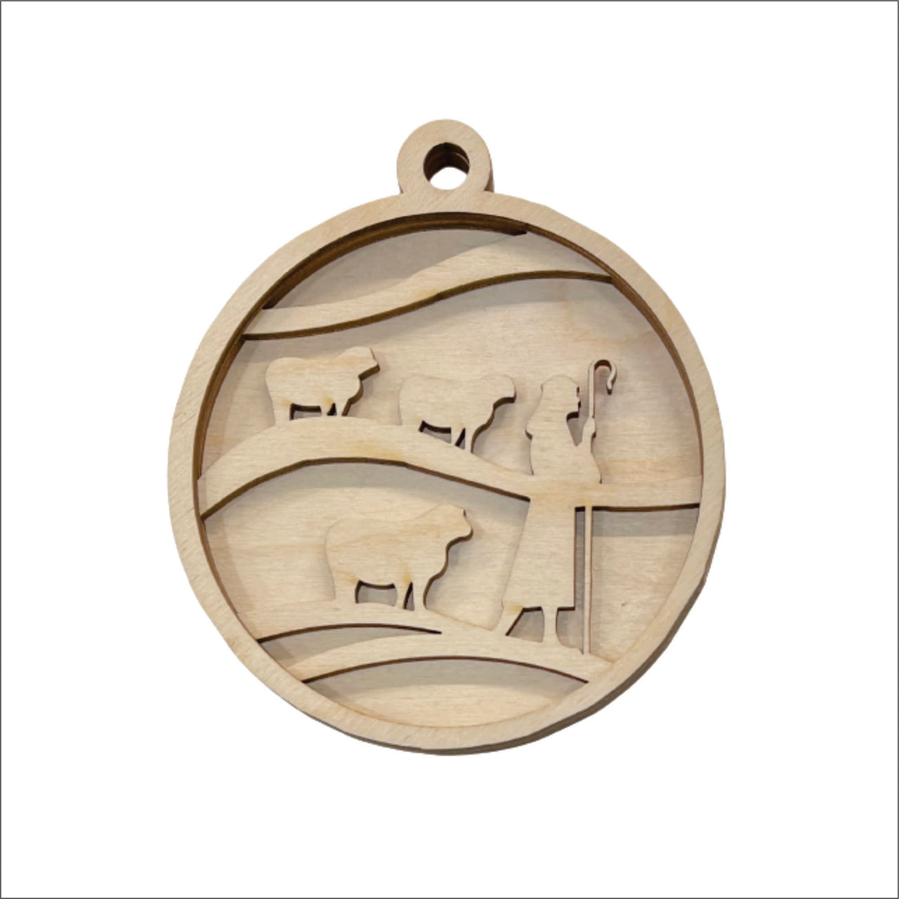 Nativity 3D Laser Cut Ornament – Baltic Birch Wood Craft Supplies | DIY Wood Ornament Kit RE5 - The Wood Shape Store