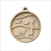 Nativity 3D Laser Cut Ornament – Baltic Birch Wood Craft Supplies | DIY Wood Ornament Kit RE5 - The Wood Shape Store