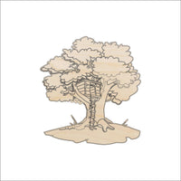 Tree House Wood Craft Shape - Laser Cut Baltic Birch Unfinished DIY Wood Art Supplies TRE30 - The Wood Shape Store