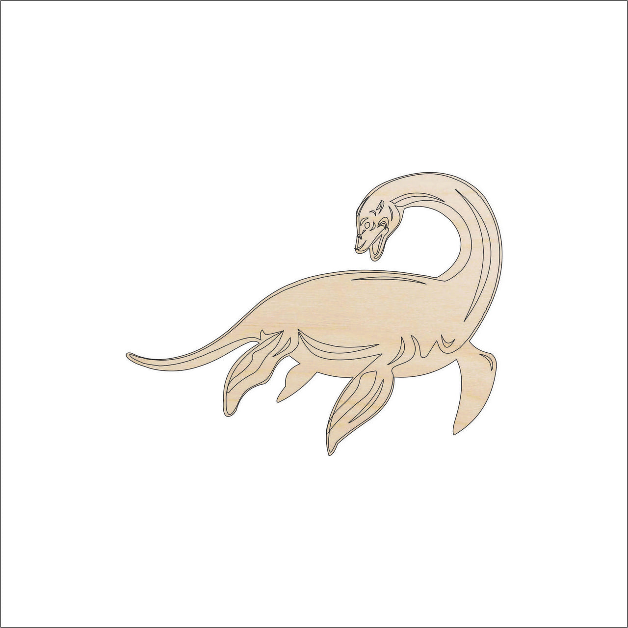 Loch Ness Wood Craft Shape - Laser Cut Baltic Birch Unfinished DIY Wood Art Supplies MYTH28 - The Wood Shape Store