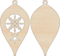 Snowflake 3D Laser Cut Ornament – Baltic Birch Wood Craft Supplies | DIY Wood Ornament Kit XM96 - The Wood Shape Store