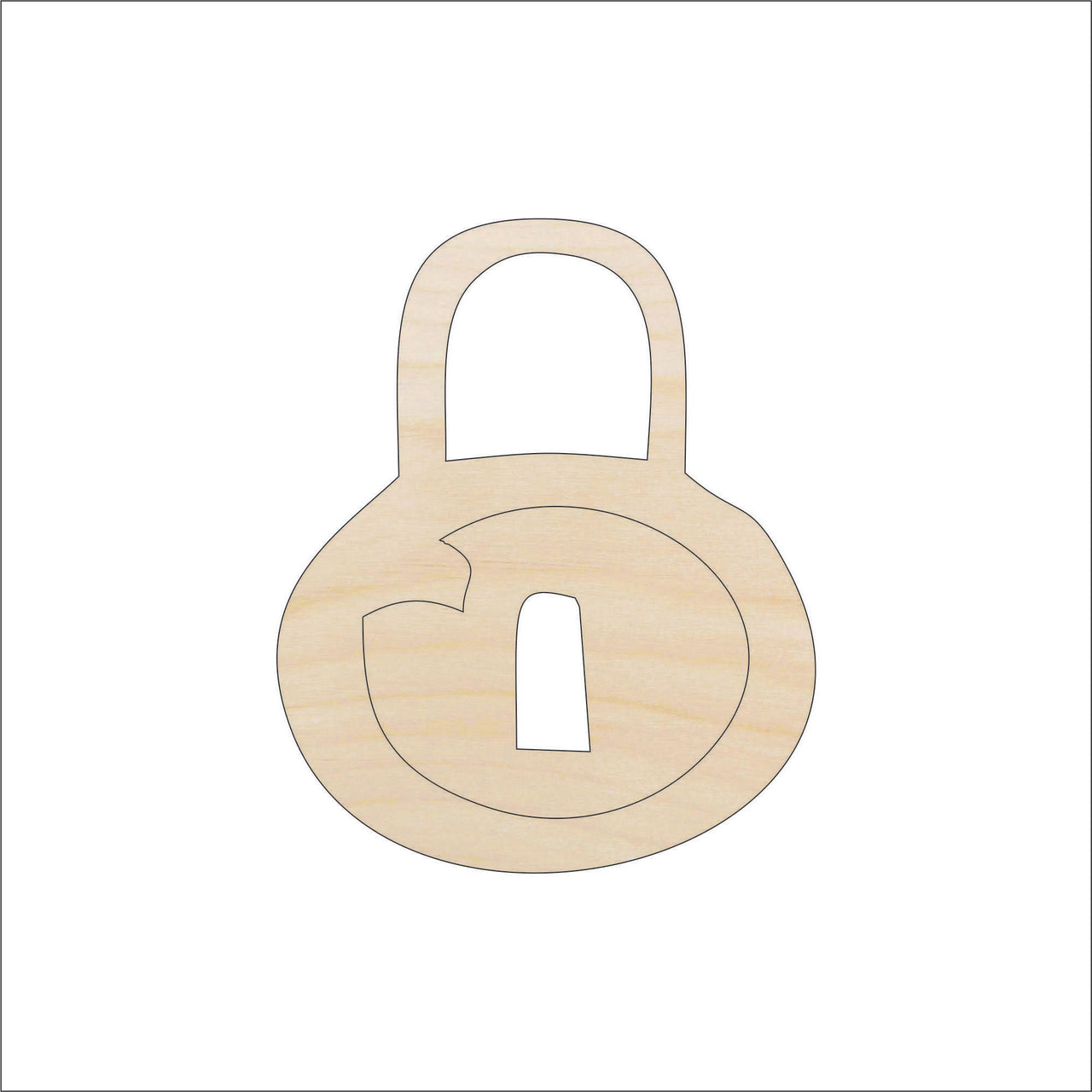 Key Wood Craft Shape - Laser Cut Baltic Birch Unfinished DIY Wood Art Supplies KEY28 - The Wood Shape Store