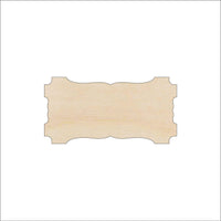 Plaque Wood Craft Shape - Laser Cut Baltic Birch Unfinished DIY Wood Art Supplies BSC55 - The Wood Shape Store