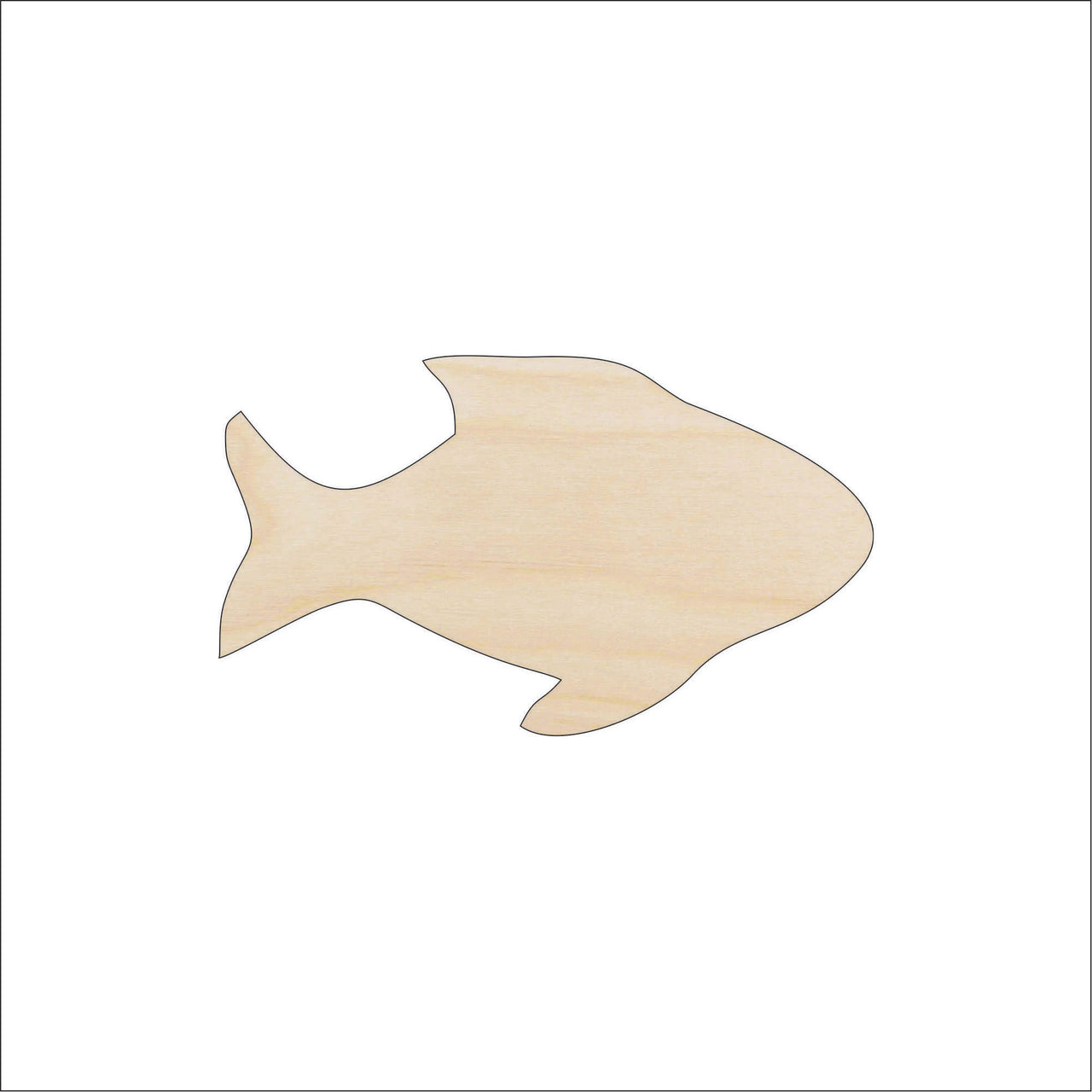 Fish Wood Craft Shape - Laser Cut Baltic Birch Unfinished DIY Wood Art Supplies FSH33 - The Wood Shape Store