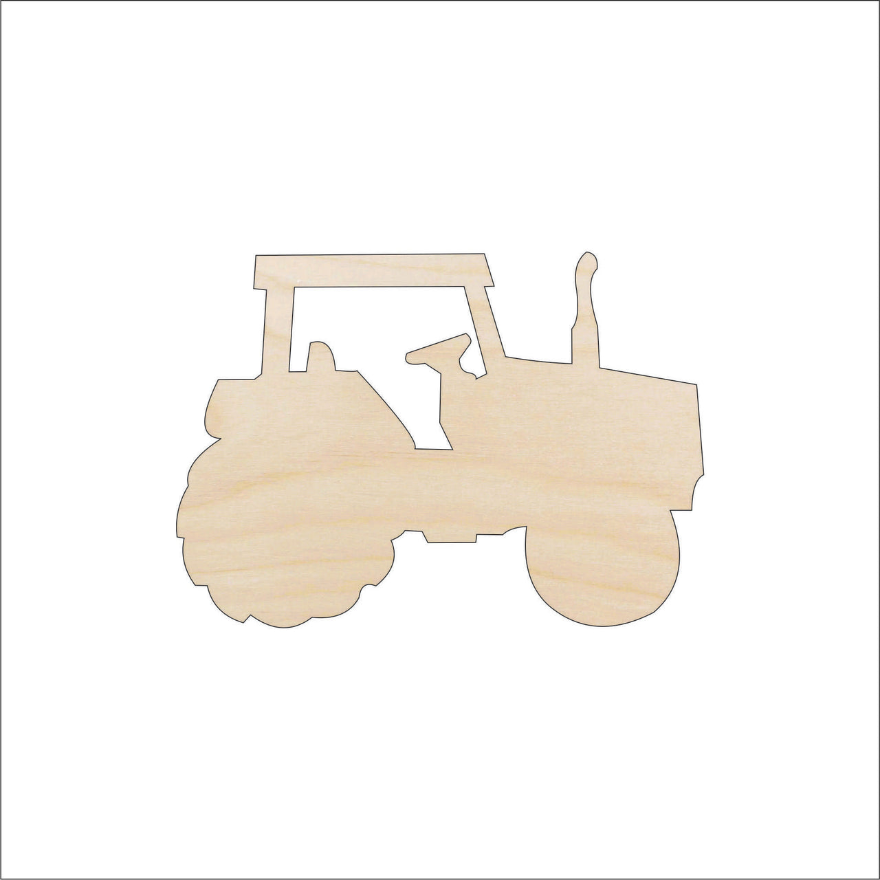 Tractor Wood Craft Shape - Laser Cut Baltic Birch Unfinished DIY Wood Art Supplies CAR28 - The Wood Shape Store