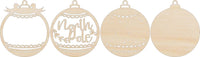 North Pole 3D Laser Cut Ornament – Baltic Birch Wood Craft Supplies | DIY Ornament Kit XM304 - The Wood Shape Store