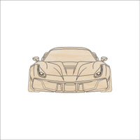 Car Wood Craft Shape - Laser Cut Baltic Birch Unfinished DIY Wood Art Supplies CAR125 - The Wood Shape Store