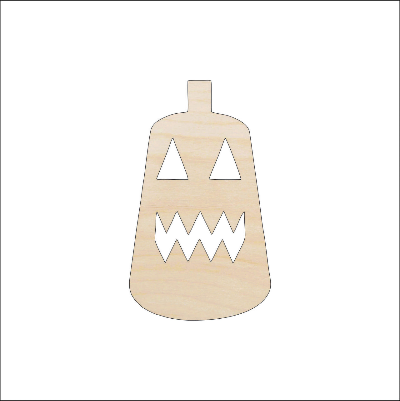 Pumpkin Wood Craft Shape – Laser Cut Baltic Birch Unfinished DIY Wood Art Supplies FAL22 - The Wood Shape Store