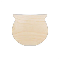 Cauldron Wood Craft Shape - Laser Cut Baltic Birch Unfinished DIY Wood Art Supplies FAL176 - The Wood Shape Store