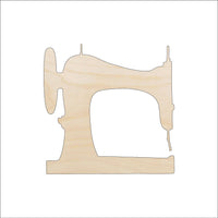 Sewing Machine Wood Craft Shape - Laser Cut Baltic Birch Unfinished DIY Wood Art Supplies DCR32 - The Wood Shape Store