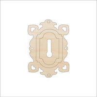 Key Wood Craft Shape - Laser Cut Baltic Birch Unfinished DIY Wood Art Supplies KEY2 - The Wood Shape Store