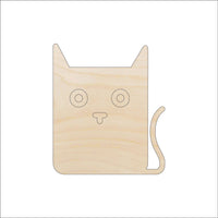 Cat Wood Craft Shape - Laser Cut Baltic Birch Unfinished DIY Wood Art Supplies CAT62 - The Wood Shape Store
