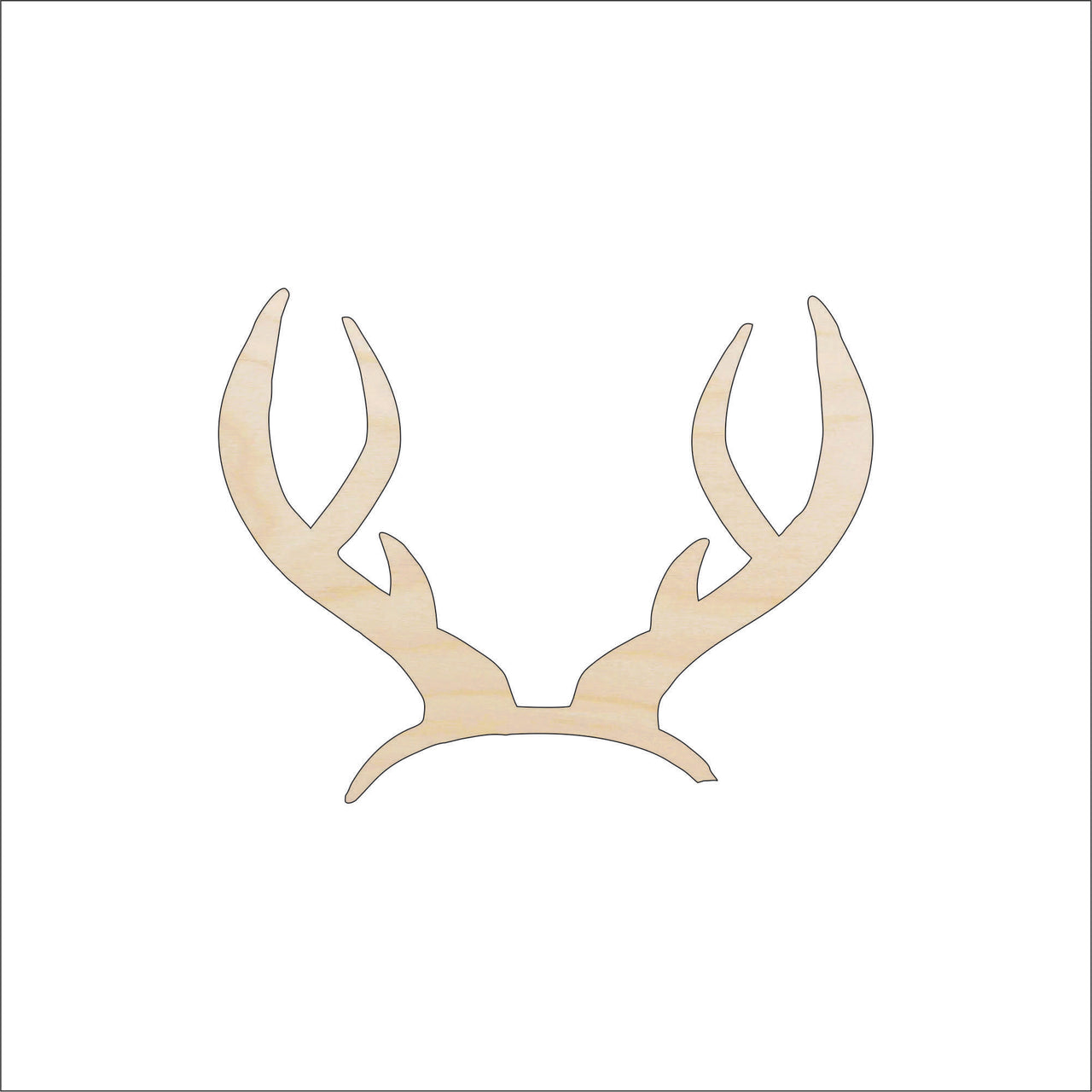 Deer Wood Craft Shape - Laser Cut Baltic Birch Unfinished DIY Wood Art Supplies DER28 - The Wood Shape Store