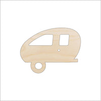Camper Wood Craft Shape - Laser Cut Baltic Birch Unfinished DIY Wood Art Supplies CAR4 - The Wood Shape Store