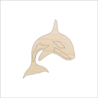 Whale Wood Craft Shape - Laser Cut Baltic Birch Unfinished DIY Wood Art Supplies SEA105 - The Wood Shape Store