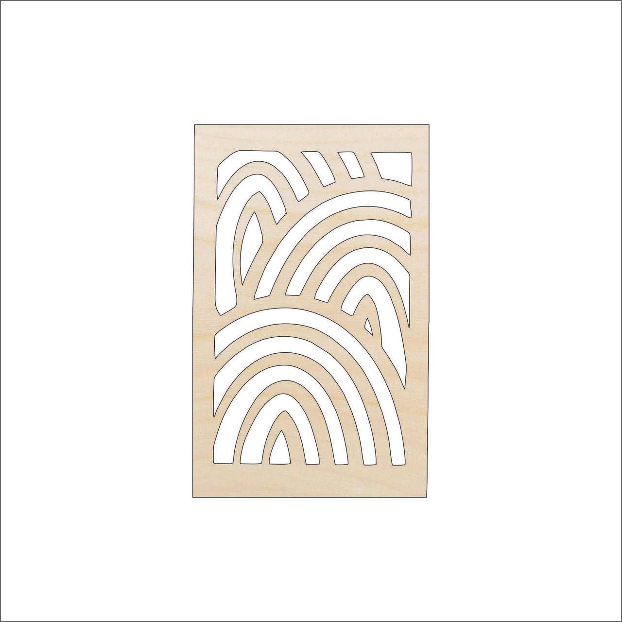 Design Wood Craft Shape - Laser Cut Baltic Birch Unfinished DIY Wood Art Supplies DSN45 - The Wood Shape Store