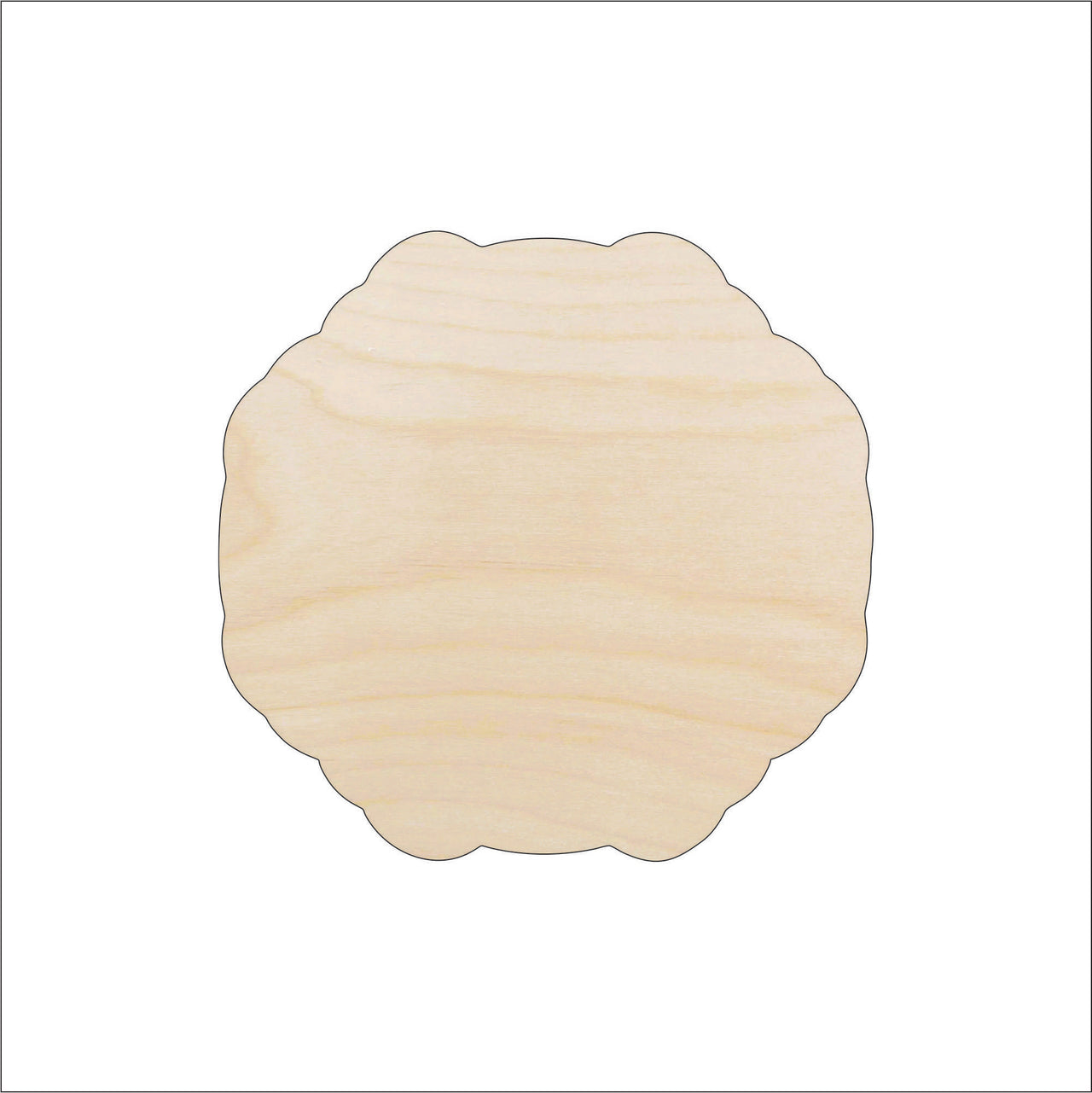 Plaque Wood Craft Shape - Laser Cut Baltic Birch Unfinished DIY Wood Art Supplies BSC48 - The Wood Shape Store