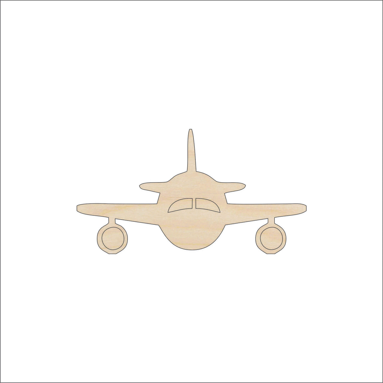 Airplane Wood Craft Shape - Laser Cut Baltic Birch Unfinished DIY Wood Art Supplies PLN10 - The Wood Shape Store