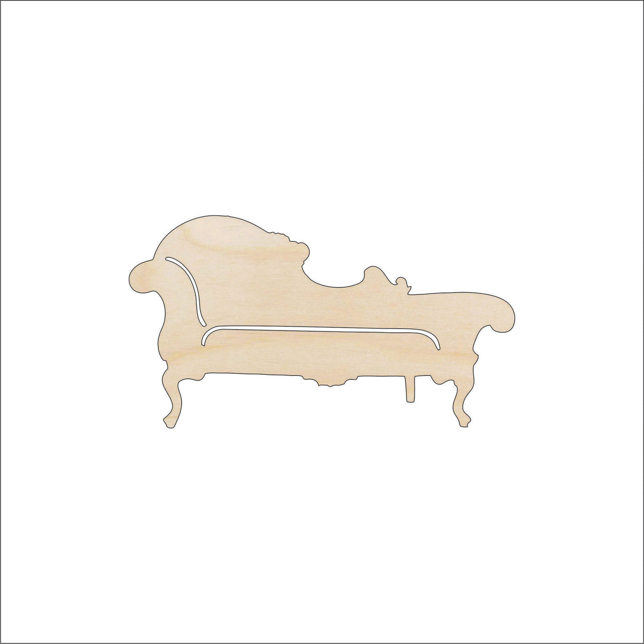 Chair Wood Craft Shape - Laser Cut Baltic Birch Unfinished DIY Wood Art Supplies DCR35 - The Wood Shape Store
