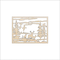 Deer Wood Craft Shape - Laser Cut Baltic Birch Unfinished DIY Wood Art Supplies DER48 - The Wood Shape Store