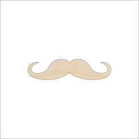 Mustache Wood Craft Shape - Laser Cut Baltic Birch Unfinished DIY Wood Art Supplies PPL113 - The Wood Shape Store