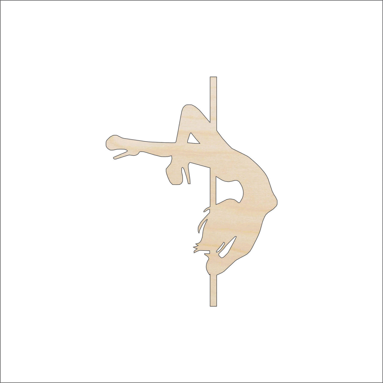 Dance Wood Craft Shape - Laser Cut Baltic Birch Unfinished DIY Wood Art Supplies PPL127 - The Wood Shape Store