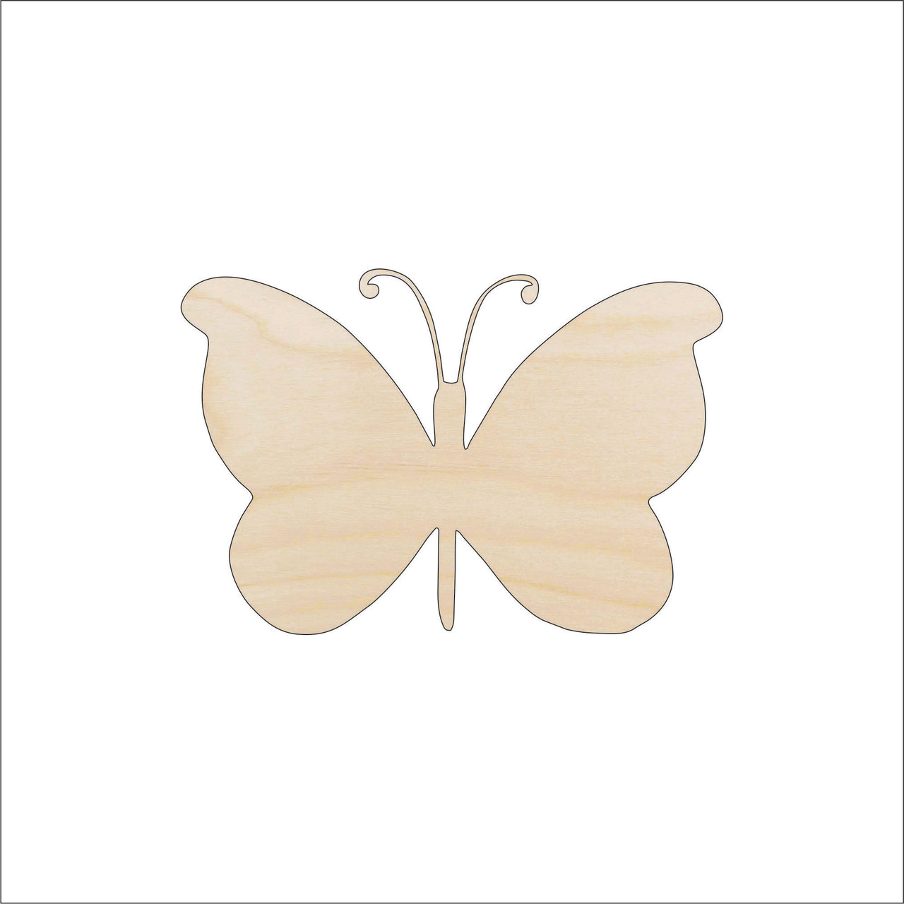 Butterfly Wood Craft Shape - Laser Cut Baltic Birch Unfinished DIY Wood Art Supplies BUG91 - The Wood Shape Store