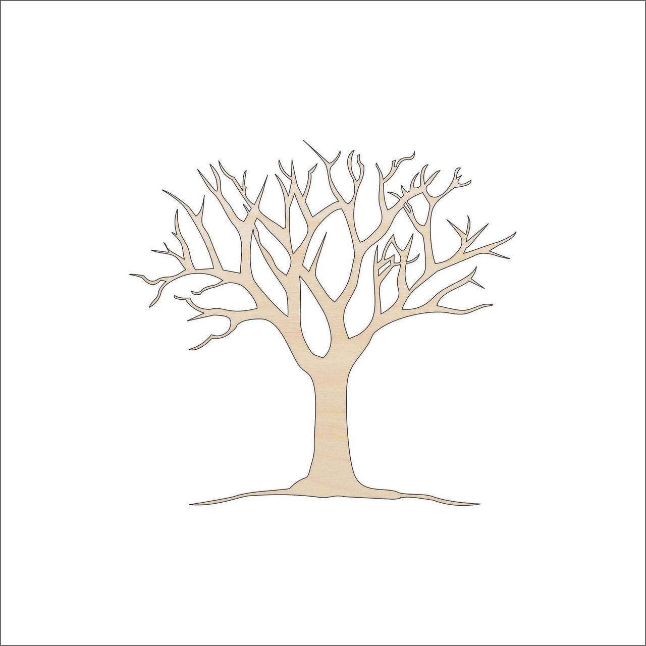 Tree Wood Craft Shape - Laser Cut Baltic Birch Unfinished DIY Wood Art Supplies TRE17 - The Wood Shape Store